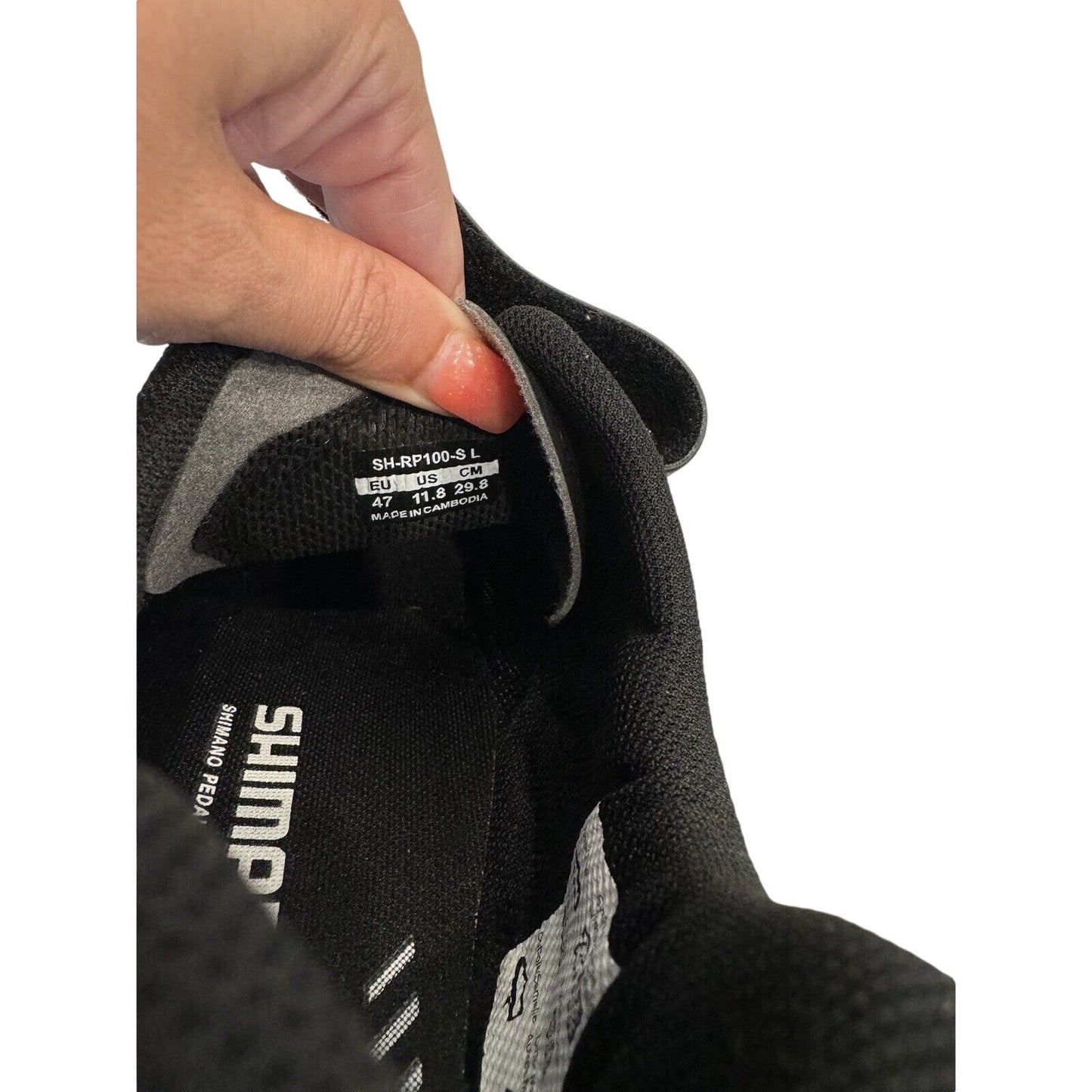 RP1 SHIMANO BLACK CYCLING SHOES