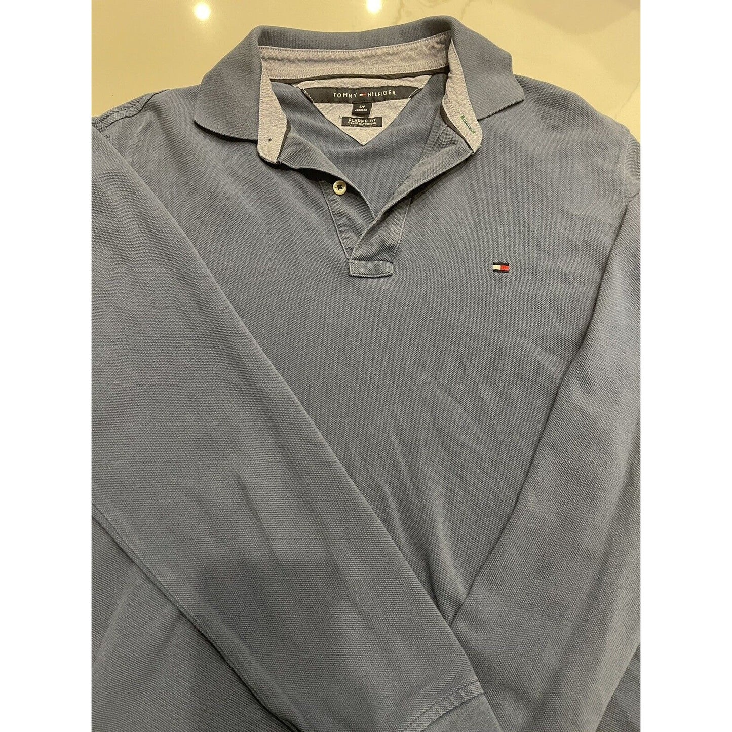 (2) Tommy Hilfiger rugby polo long sleeve shirt men