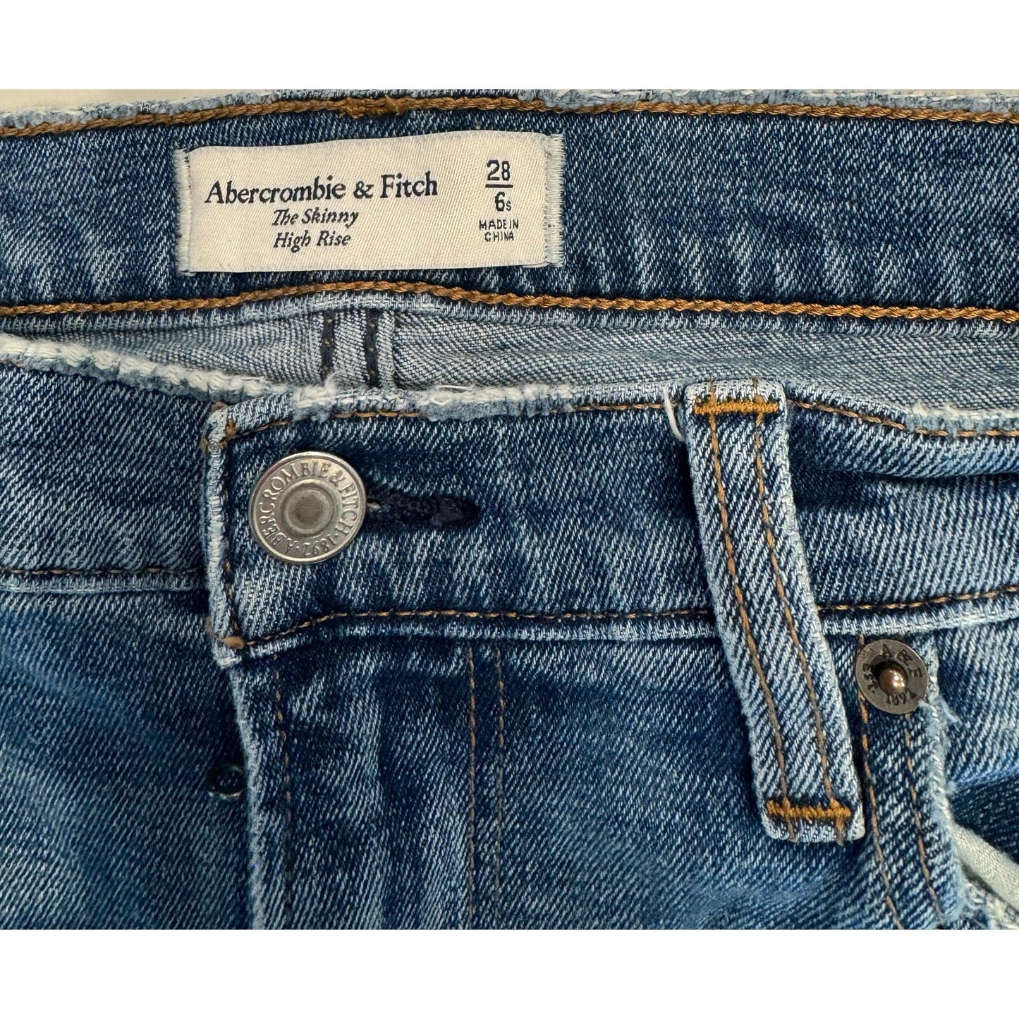 Abercrombie and Fitch skinny high-rise jeans