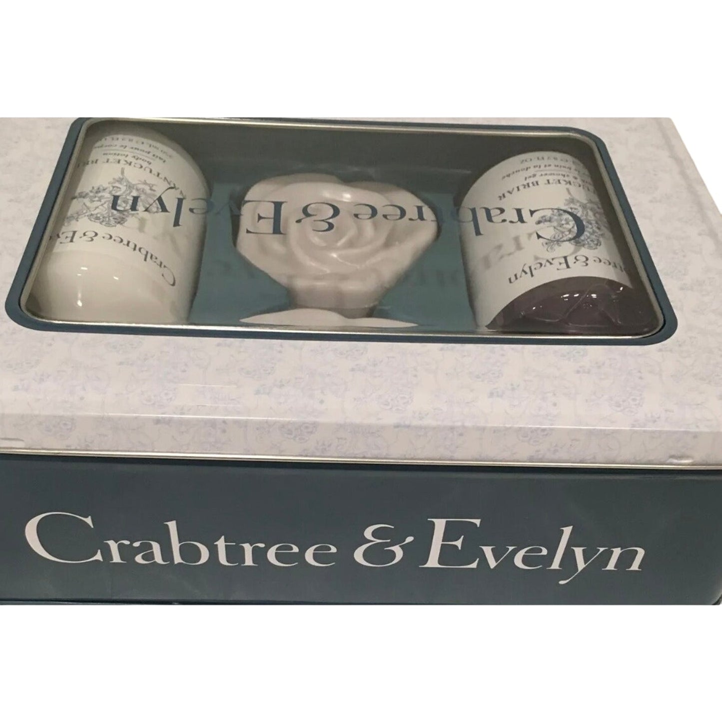 Crabtree & Evelyn Nantucket Briar Tin Gift Box Lotion, Soaps & Shower Gel