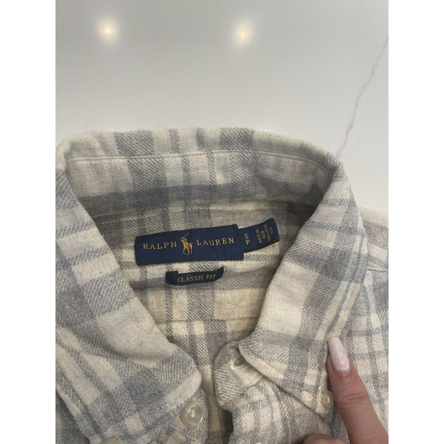 ralph lauren flannel shirt small