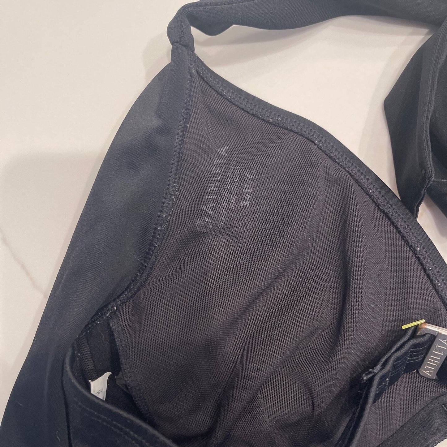 Athleta Black swim top