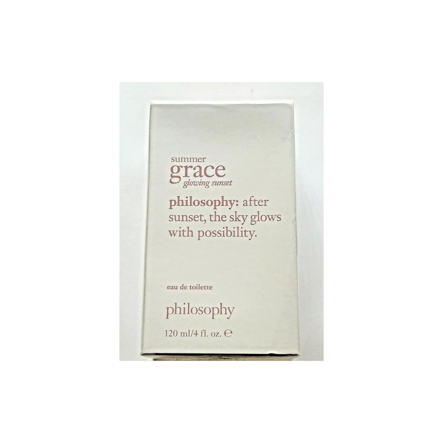 Summer Grace Philosophy Glowing Sunset Eau De Toilette 4.0 0z/120ml~NWB